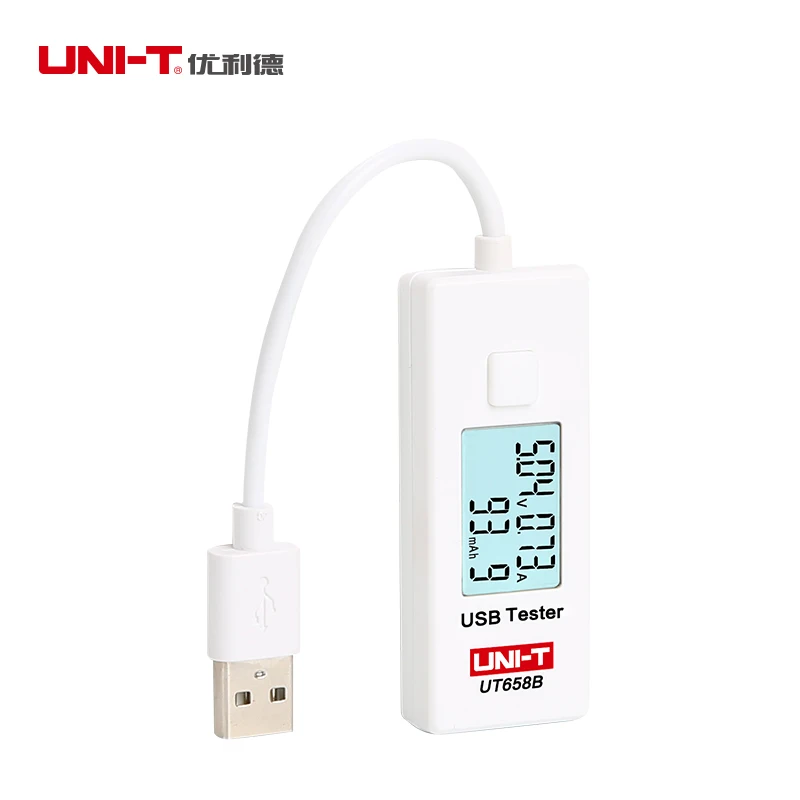 

UNI-T UT658 UT658B USB Tester Voltmeter Ammeter Digital LCD Voltage Monitor Current Meter Capacity Tester 9V 3A LCD Backlight US