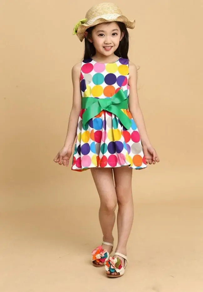 Новое поступление летнее платье принцессы для девочек классические цветные