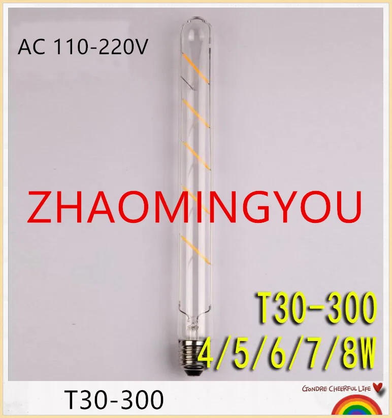 10 шт. светодиодная лампа накаливания Эдисона 4 Вт 5 6 7 8 E27 85 ~ 265 в|led tube bulb|light bulbedison