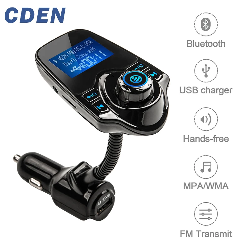 Автомобильный FM передатчик MP3 Bluetooth плеер комплект громкой связи с ЖК дисплеем USB