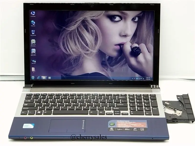 8G+ 500GB 15,6 дюймов четырехъядерный i7 игровой ноутбук Windows 7 ноутбук компьютер с DVD rom для школы, офиса или дома