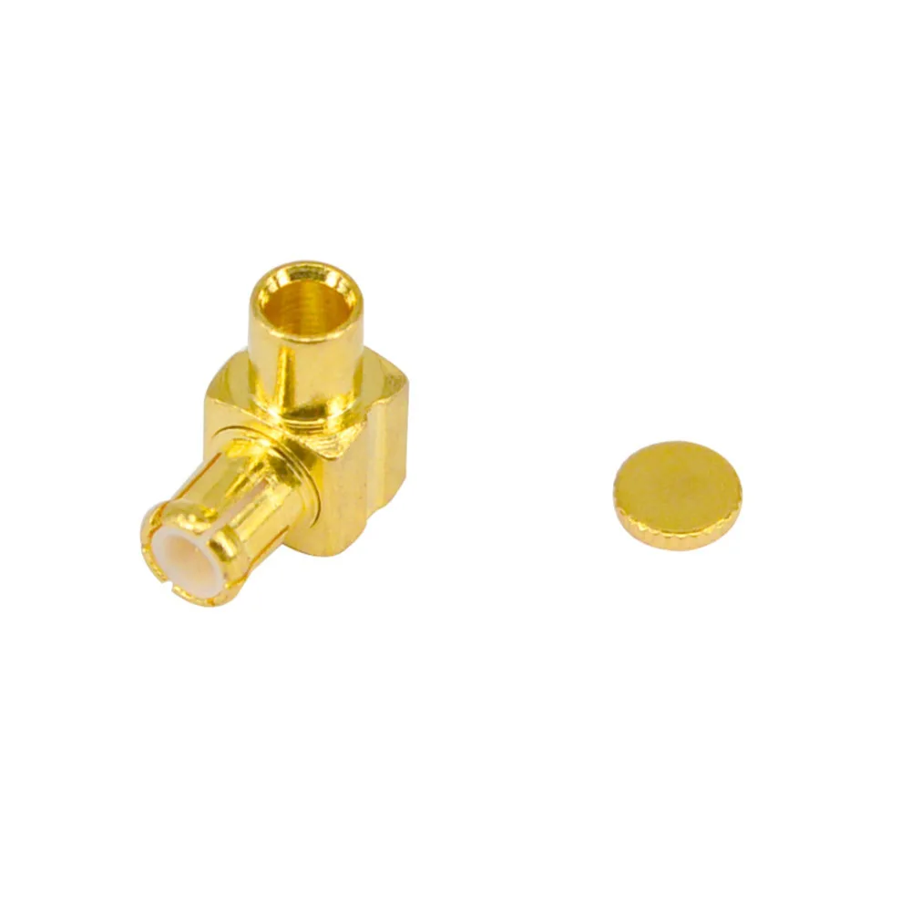 100 Pieces RF Coaxial Right Angle MCX MALE plug connector Soldering for RG405 cable goldplated Adapter |