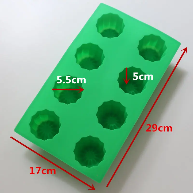 8 чашек большая силиконовая форма для выпечки бределей Красная торта|tray set|molded