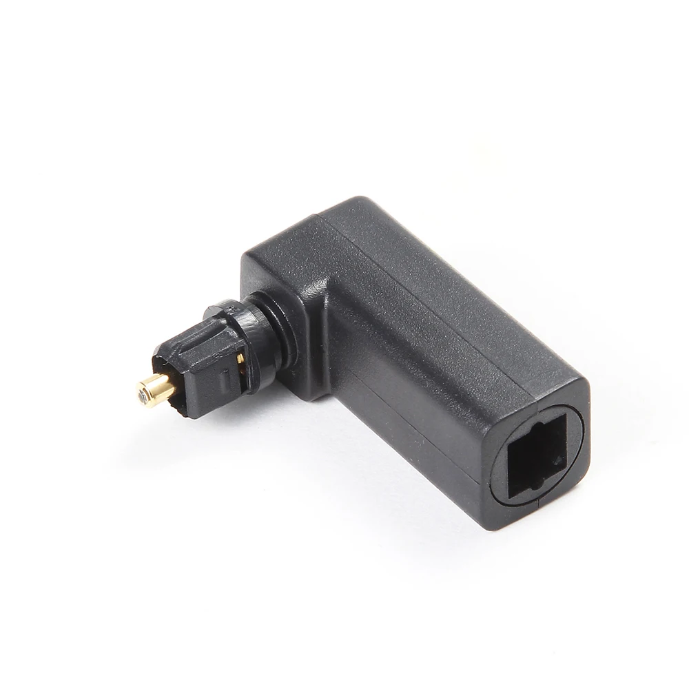 EMK Spdif оптический разъем Toslink 90 градусов оптический аудио кабель адаптер мужской на женский правый угол стерео аудио 360 вращается