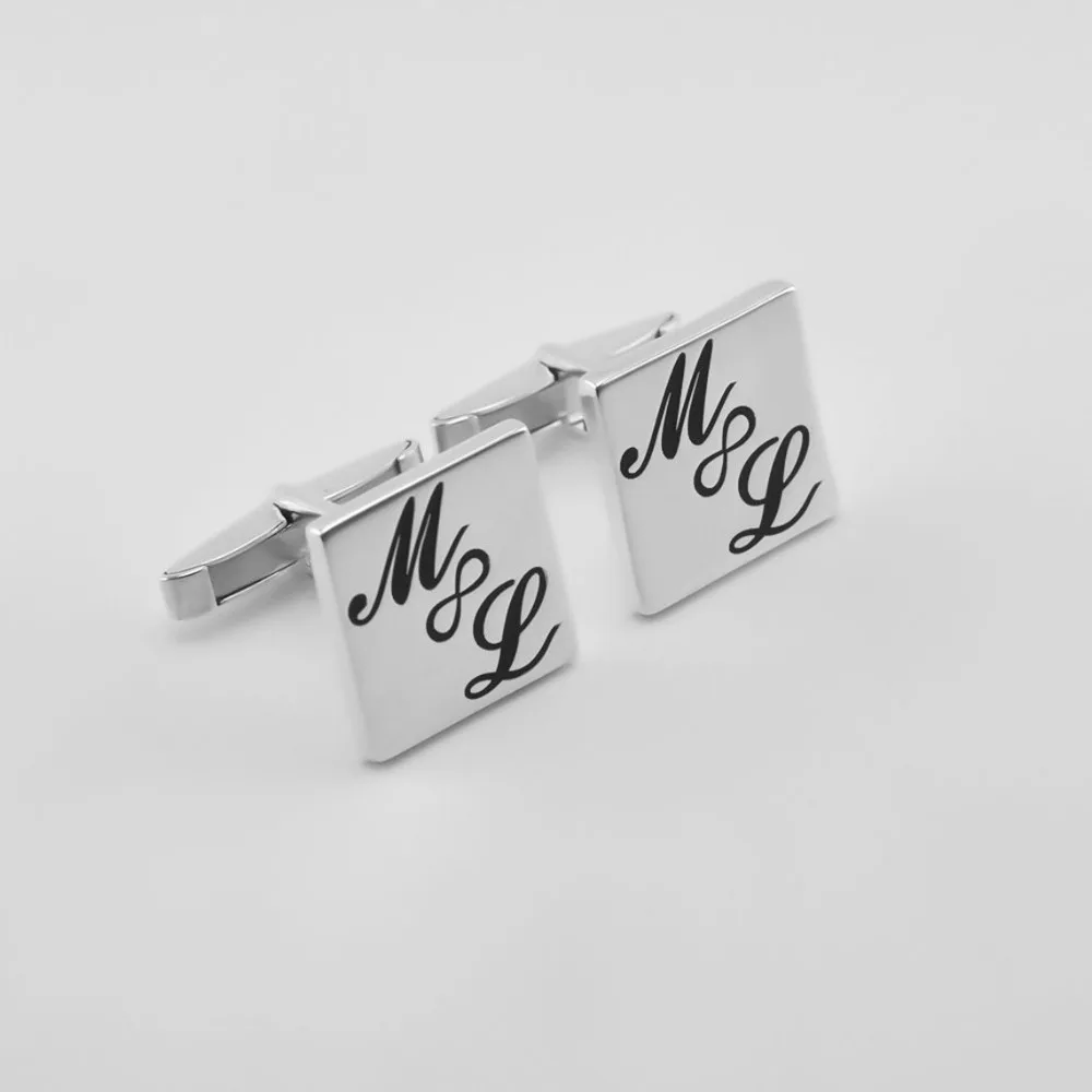 Personalized Cufflinks Initial Groom Wedding Gift for him Groomsman Father Son Boyfriend Best Friends Birthday Graduation | Украшения и