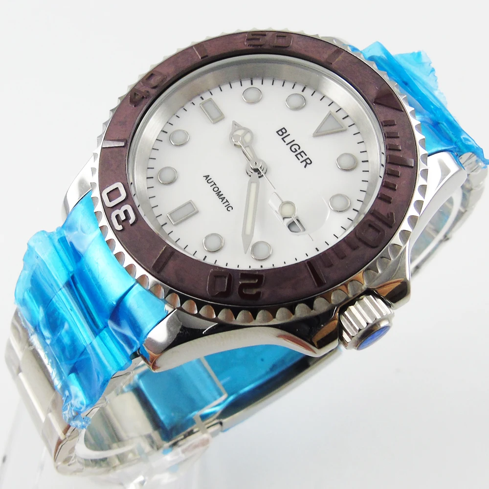 Мужские часы Bliger 40 мм с белым циферблатом и датой|watch men|watch men watchwatch watch |
