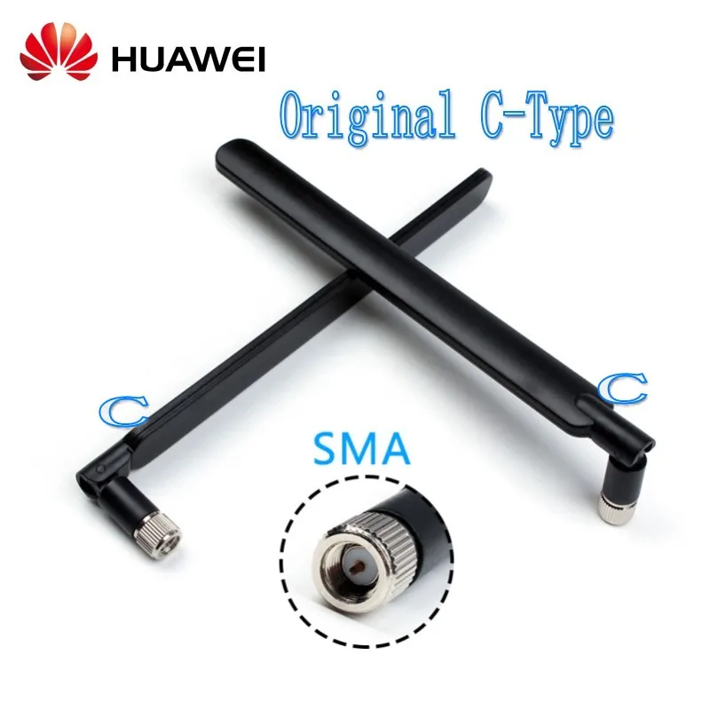 100% оригинальная Внешняя Антенна HUAWEI 4G LTE 2x для B525 SMA C type Black|3G/4G роутеры| |