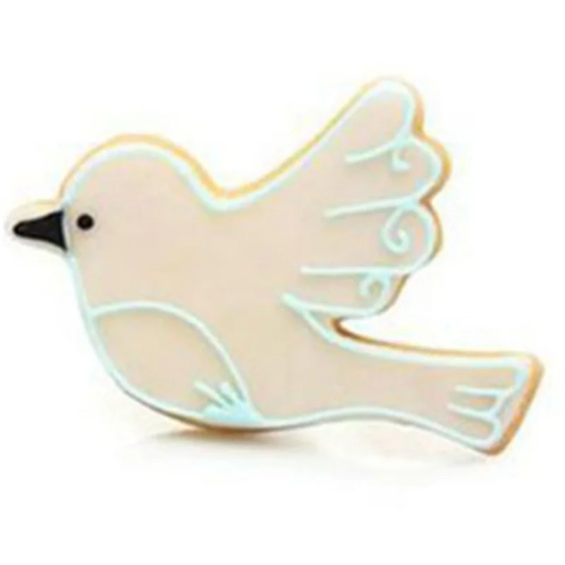 1 piece 3d cute kitchen supplies bird shape stainless steel cookie cutter mold biscuit accessories cake decorating tools | Дом и сад