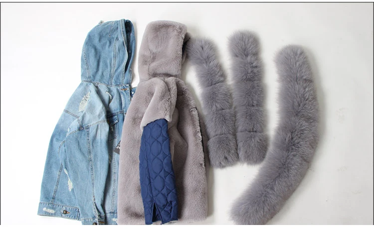 OFTBUY 2021 пальто с натуральным мехом зимняя куртка для женщин лисьим меховым