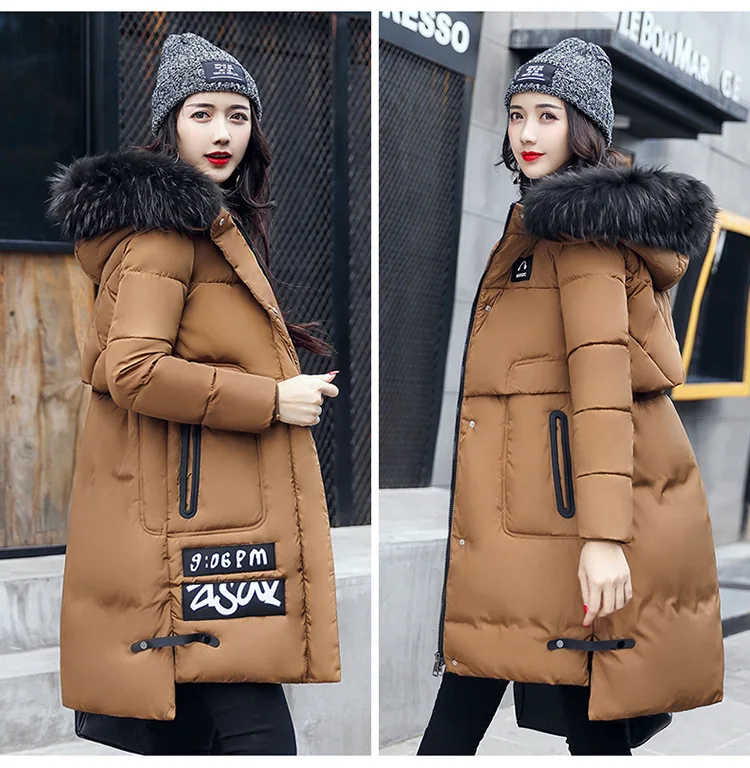 

Women Coat Jacket Medium Length Woman Parka With A Hooded Winter Feathers Thick Coat Women Nice New Winter Coats Pop Tide