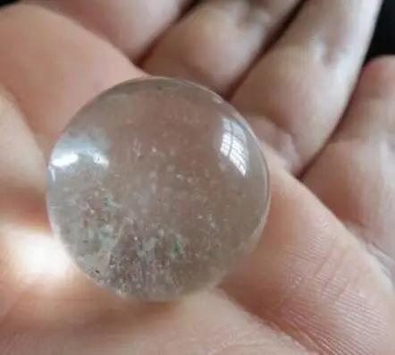 Прекрасный натуральный прозрачный зеленый phantom кварцевый шар Сфера Тибет | Дом и