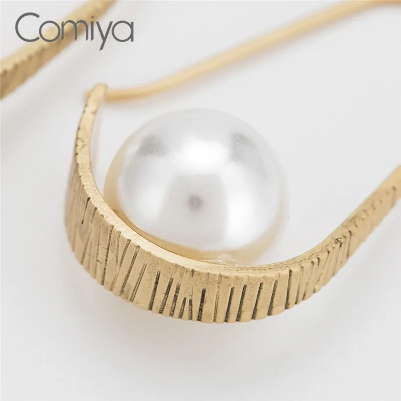 Женские серьги-капельки Comiya круглые серьги золотого цвета из сплава цинка с