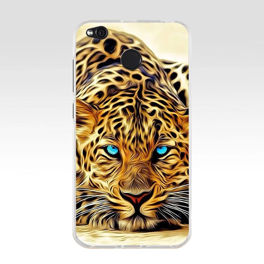 29 colorful Lion Tiger leopard Wolf TPU Soft Silicone Phone Case for Xiaomi Redmi 4X 4A 5A 6A 6 Note 5a pro mi a1 8 lite Cover