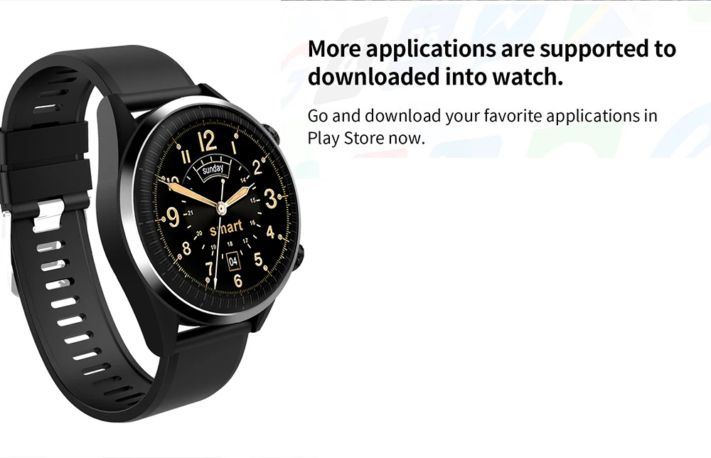 KINGWEAR KC05 gps Смарт-часы для мужчин Android 7,1 четырехъядерный 1 Гб+ 16 Гб фитнес-браслет трекер 8МП камера 1,3" AMOLED 4G SmartWatch