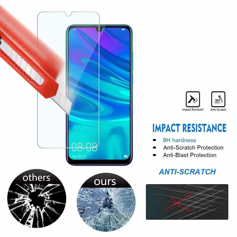 Защитное стекло для Huawei P Smart 2019 2 шт. защита экрана закаленное Z стеклянная пленка