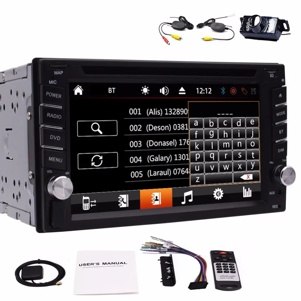Eincar цифровой медиаприемник 2 DIN Bluetooth автомобильный стерео аудио FM радио MP3 AUX