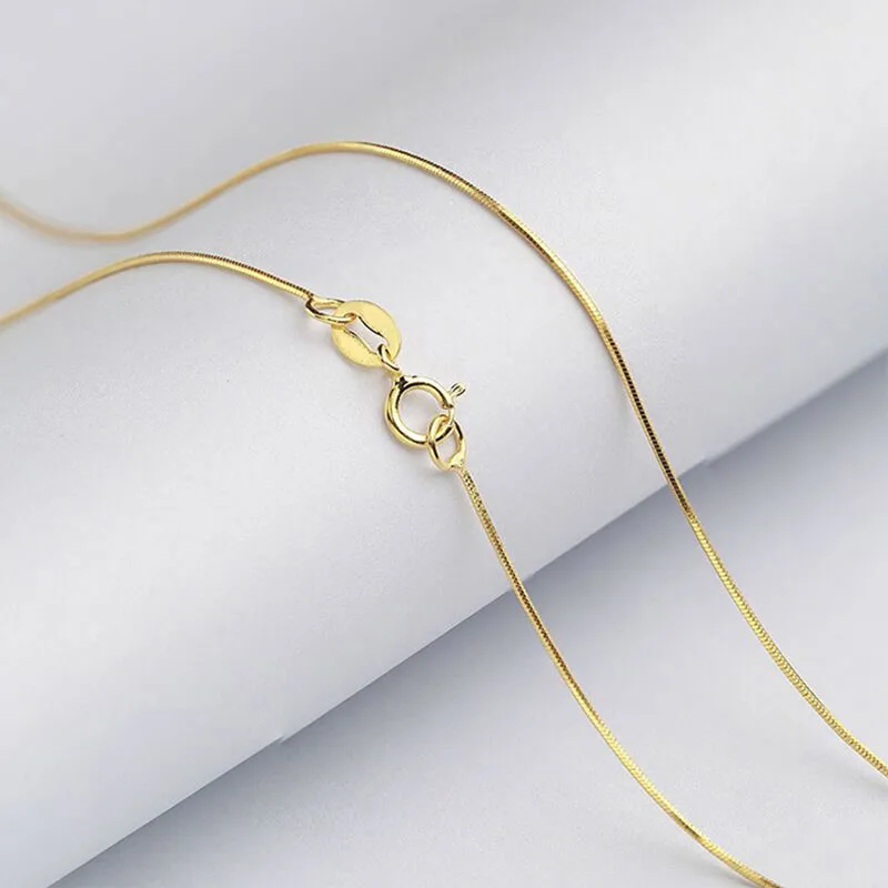 ANI 18 K розовое золото (AU750) цепочка ожерелье для женщин украшения помолвки цепь