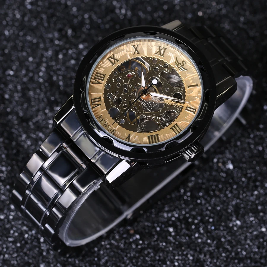 Мужские механические часы скелетоны из нержавеющей стали|watch tourbillon|watch chronometerwatch