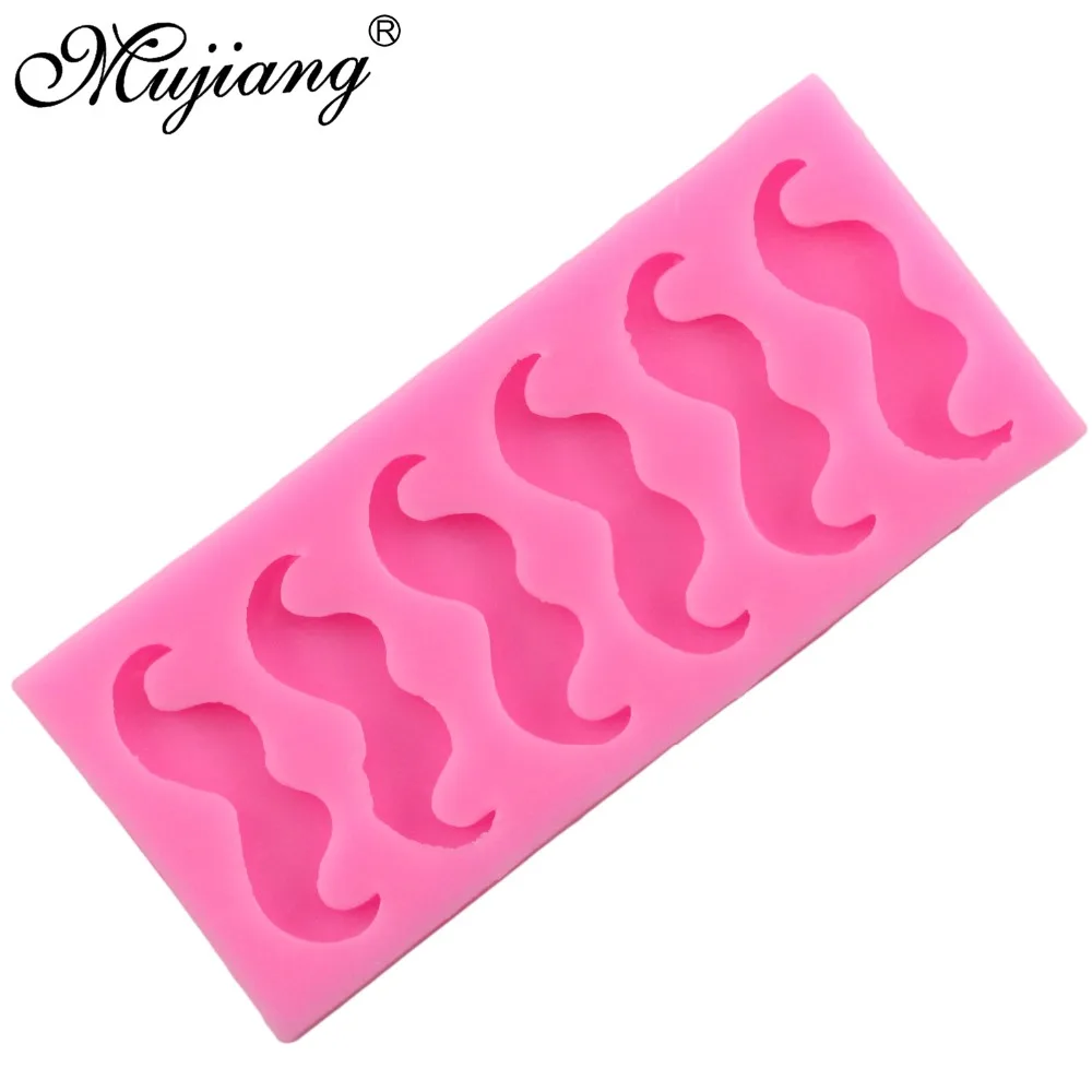 Mujiang маленькие усы силиконовые формы искусственная шоколада Аксессуары для