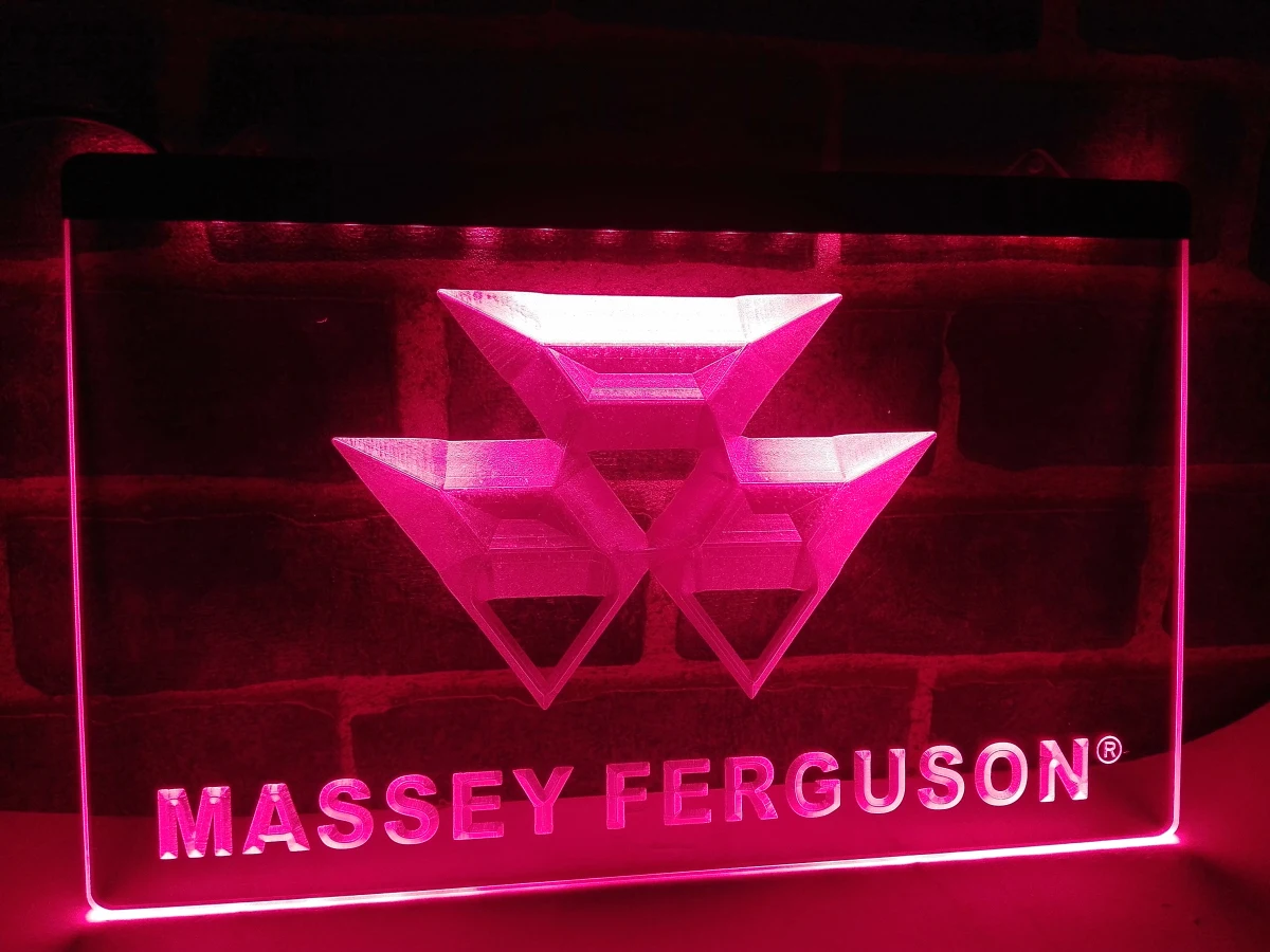 LG187 трактора messy Ferguson (светодиодный неоновый светильник знак для домашнего