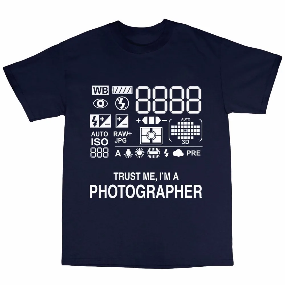 Лето 2018 100% хлопок нормальный фотограф Камера фотопринтом Harajuku футболка с