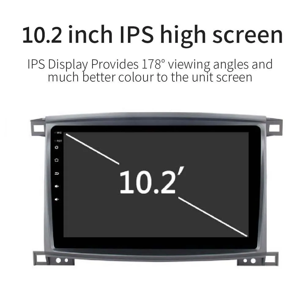 JSTMAX 10 2 ''Android 9.0 4G + 64G ISP экран Автомобильный Радио стерео плеер для Toyota LC 9 0 Land