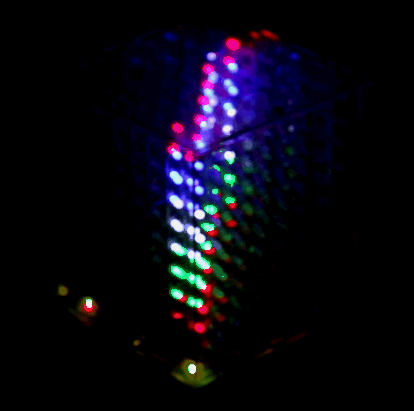 3D 8 8x8x8 многоцветный led cubeeds diy kit, наборы электронных, для Ardino с отличной анимацией