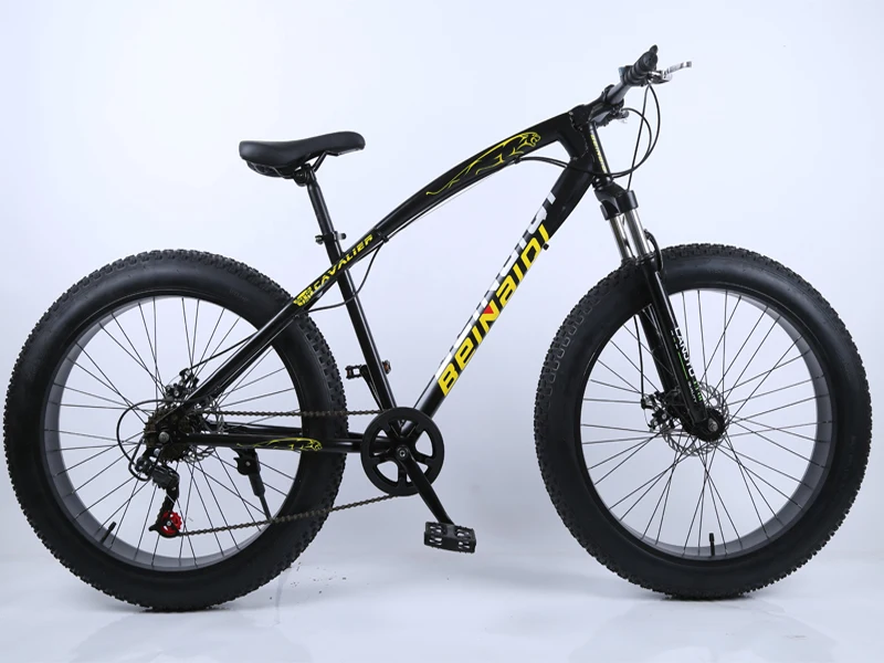 4,0 fat bike 24 и 26 дюймов горный велосипед 7 Переменная скорость Снег велосипед амортизирующий пляж велосипед большая шина горный велосипед