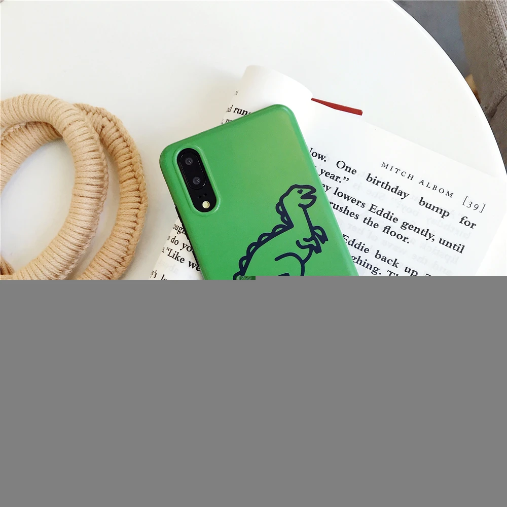 Милые зеленые картины с изображением динозавров чехол для телефона Huawei Mate 10 P20 Pro