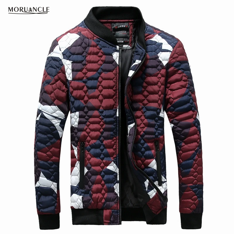 MORUANCLE новинка 2017 Мужская камуфляжная куртка-бомбер Модная приталенная