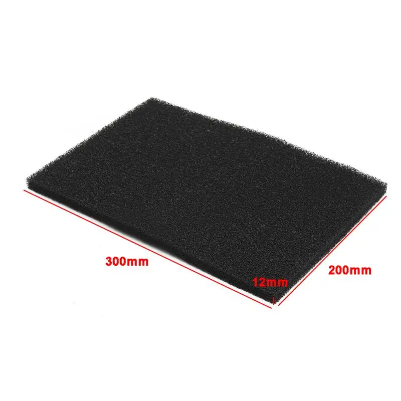 ZHIYANG 200x300x12 мм DIY активированный уголь пропитанный Поролоновый фильтр лист Фильтры Аксессуары