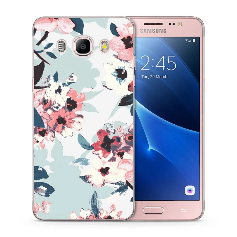 Case For Samsung Galaxy A3 A5 2016 2015 2017 prime J1 J3 J5 J7 TPU Colorful Froral Soft Painted Design Shell Cover Fundas N122 |