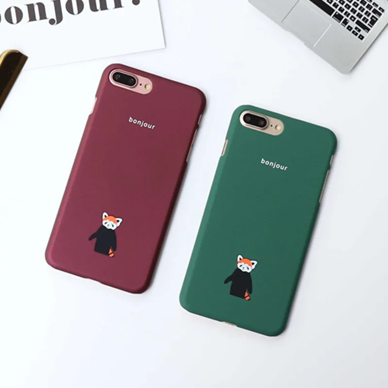 Чехол для телефона с изображением лисы из мультфильма Французский Bonjour красный и