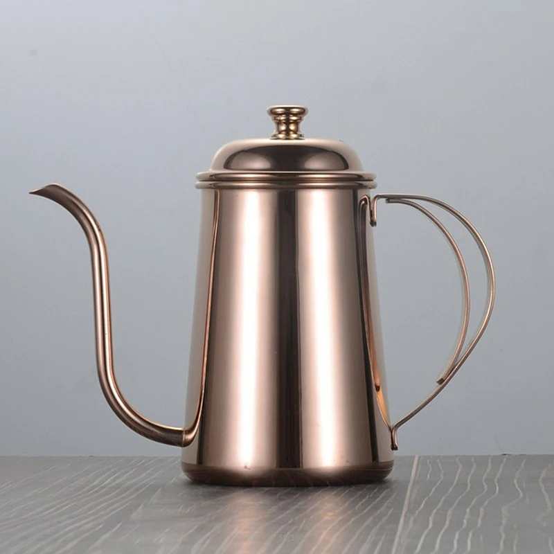 650ml Stainless Steel Trickle Coffee Kettle Pot Thicken Teapot High Quality Maker Bottle Kitchen Accessorie | Дом и сад