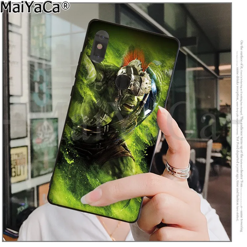 MaiYaCa герои Marvel Hulk ТПУ черный чехол для телефона оболочка для Xiao mi Red mi 5 5Plus Note4 4X Note5 6A mi 6 mi x2 mi x2S
