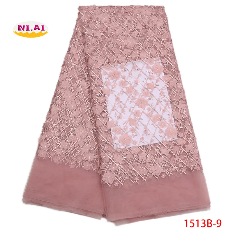 Высокое качество 3D аппликация кружева бирюзовый зеленый африканская кружевная