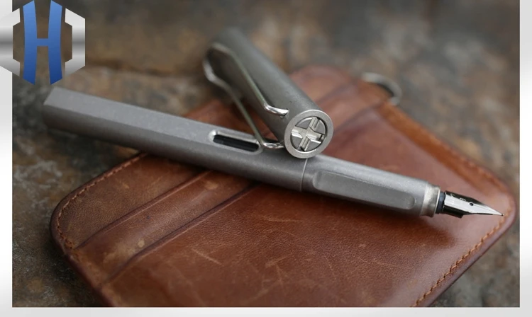 EDC из титанового сплава, тактическая ручка для самозащиты и выживания с многофункциональными портативными зубчатыми инструментами EDC