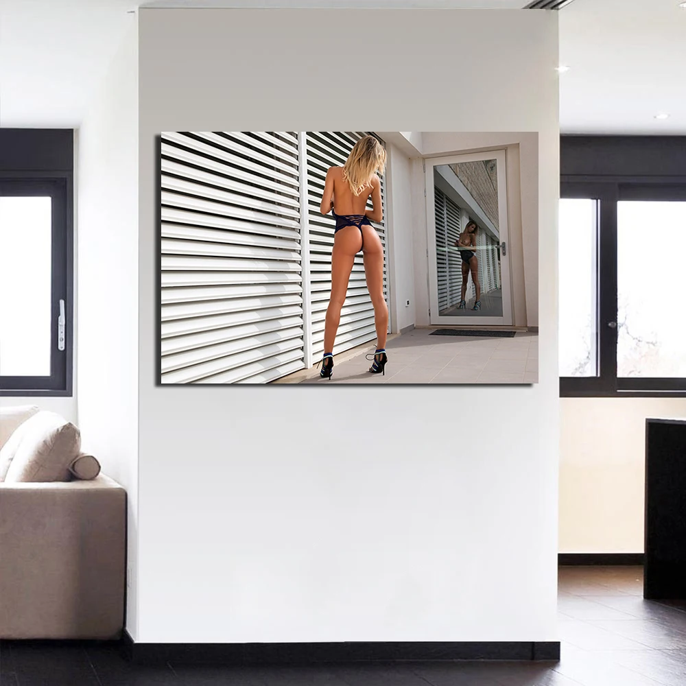 Сексуальная модель картина стены искусства постер печать на холсте картины для декора гостиной J11
