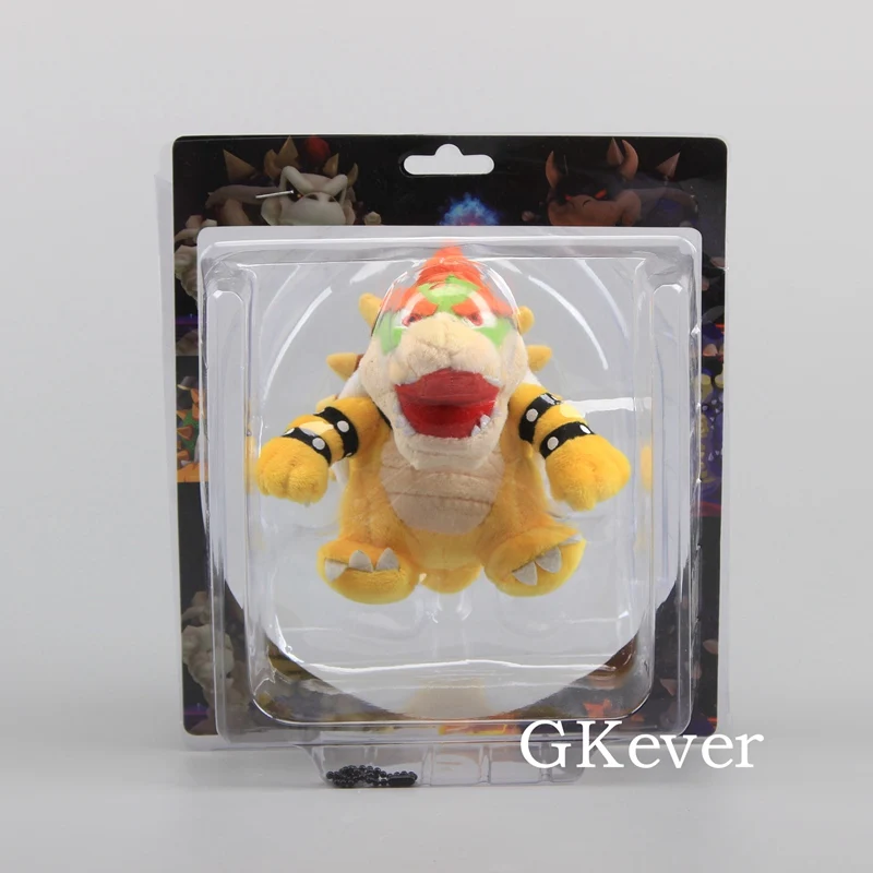 3 цвета Super Mario Bros. Bowser плюшевый Купа кукла для ключей, игрушка с оригинальной упаковкой(13 см