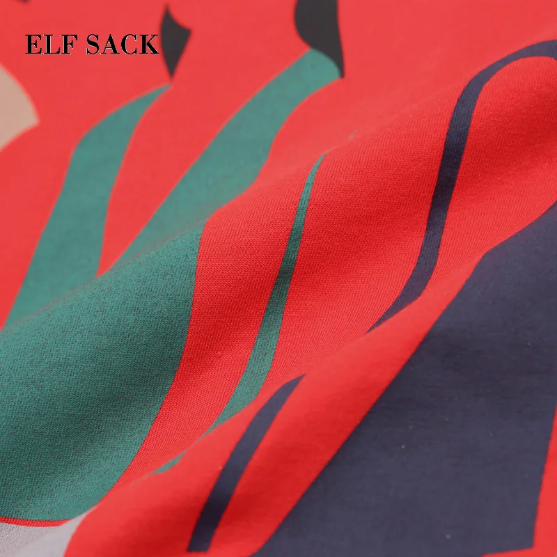 ELFSACK новинка весны 2019 хлопковые толстовки для женщин Повседневные вязаные