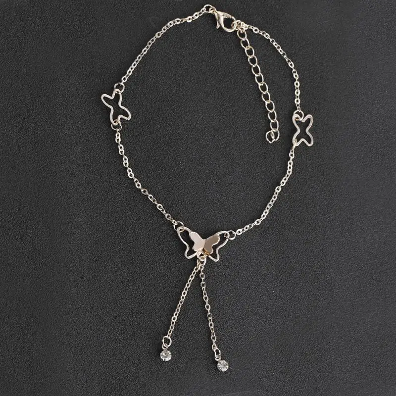 Женские ножные браслеты с подвеской бабочкой ювелирный ножной браслет Cheville Femme