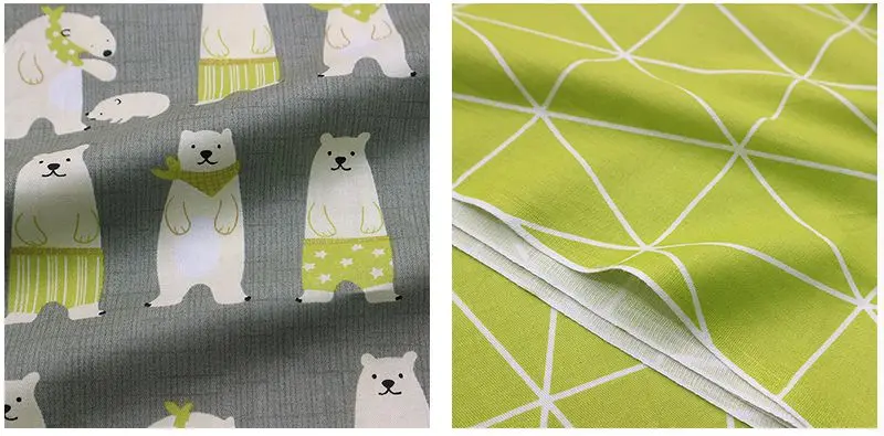 Печатный мультфильм саржа хлопчатобумажная ткань для DIY куклы пэчворк или детская одежда постельные принадлежности ткань различных размеров TJ8691