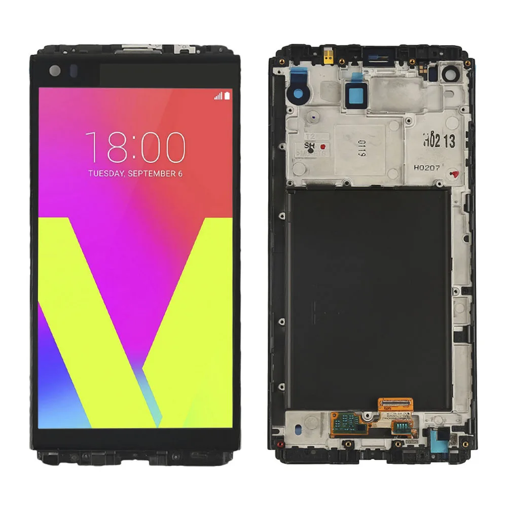 Для LG V20 дисплей VS995 VS996 LS997 H910 ЖК-дисплей с сенсорным экраном дигитайзер Рамка полная сборка запасная часть для LG V20 lcd