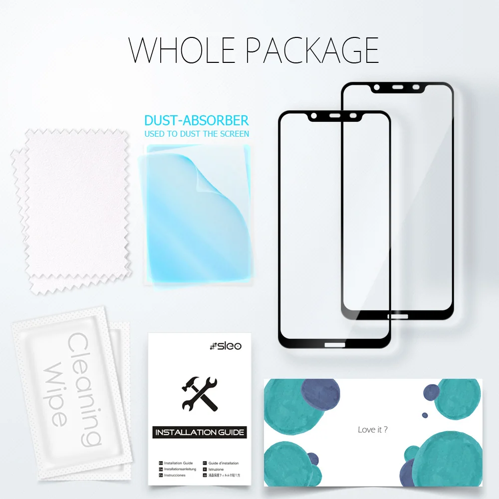 SLEO 2Pc For Nokia 8.1 Tempered Glass Full Cover 9H Screen Protector for Protective Film X7 6.18&quot | Мобильные телефоны и