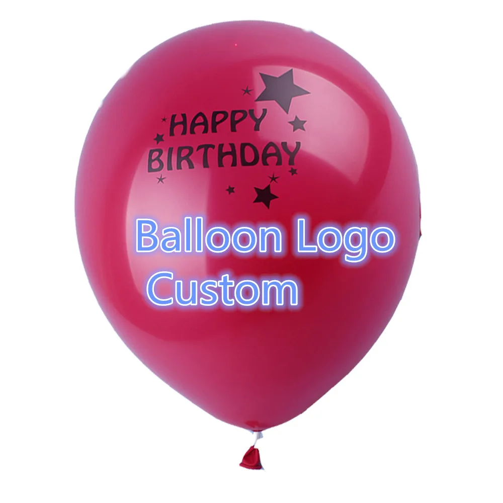 

10 inches 100pcs/lot custom balloons logo balloon printing for event promotion personalized ballons party decoration balloon