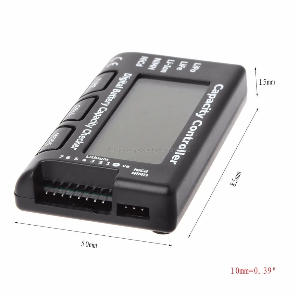 Цифровой измеритель емкости батареи RC CellMeter 7 для LiPo LiFe Li-Ion NiMH Nicd# H028
