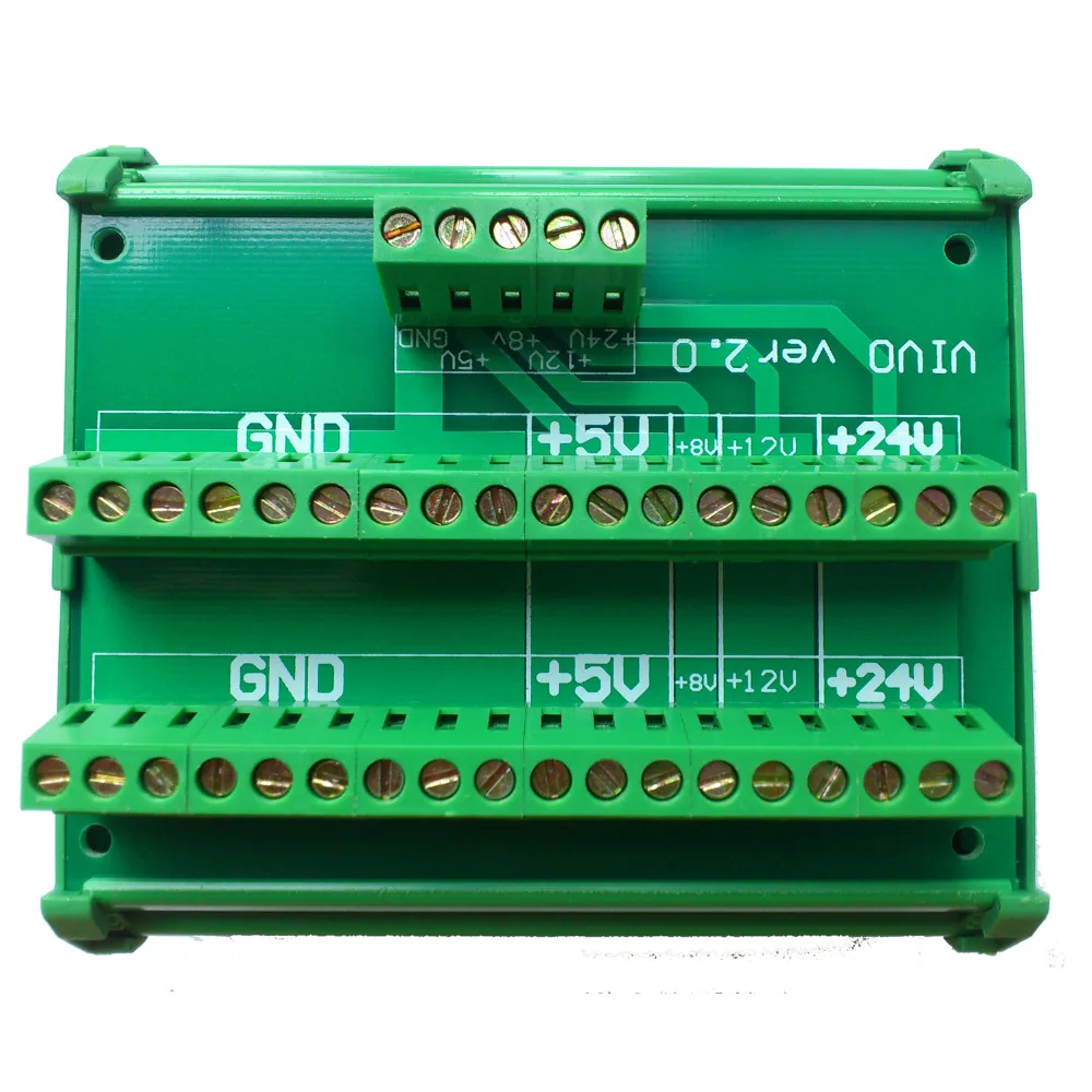 DC 24V 8V 12V 5V Power Supply Wiring Distribution Terminal Blocks Splitter Board |