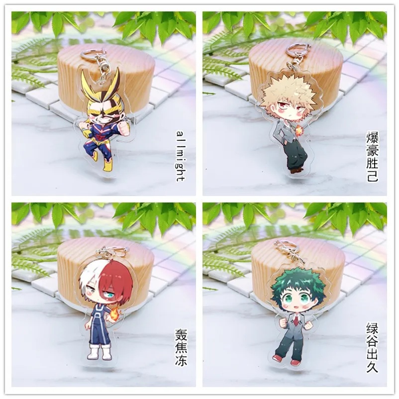 1 шт. брелок в стиле аниме Моя геройская Академия Boku no Hiro bakugou katsuki Asui Allmight Doubleside
