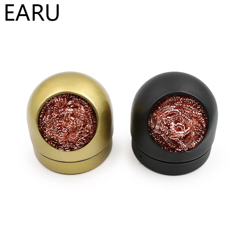 

Metal Wire With Stand Set Welding Desoldering Soldering Solder Iron Tip Dross Cleaner Cleaning Steel Ball Mesh Filter Tin Remove