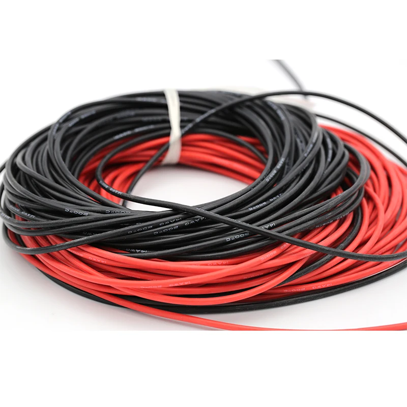 1 м AWG 8 10 12 14 16 18 20 22 гибкий силиконовый Твердый электронный провод луженая медная